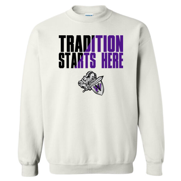 Tradition Starts Here - Heavy Blend™ Crewneck Sweatshirt Thumbnail