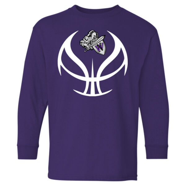 Knights Basketball - Heavy Cotton™ Youth Long Sleeve T-Shirt Thumbnail