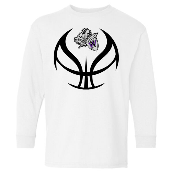 Knights Basketball - Heavy Cotton™ Youth Long Sleeve T-Shirt Thumbnail