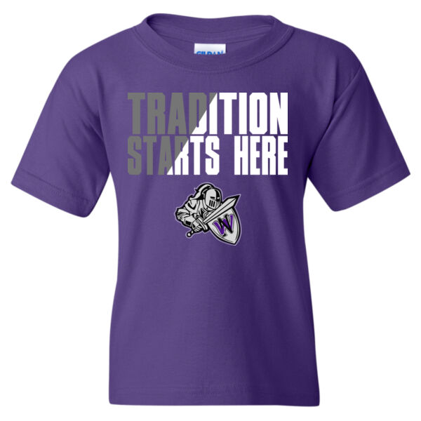 Tradition Starts Here - Heavy Cotton™ Youth T-Shirt Thumbnail