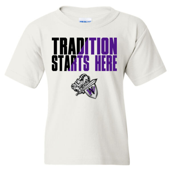 Tradition Starts Here - Heavy Cotton™ Youth T-Shirt Thumbnail