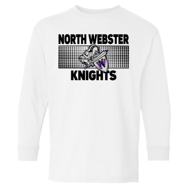 North Webster Dots - Heavy Cotton™ Youth Long Sleeve T-Shirt Thumbnail